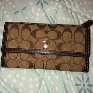 Coach trifold wallet